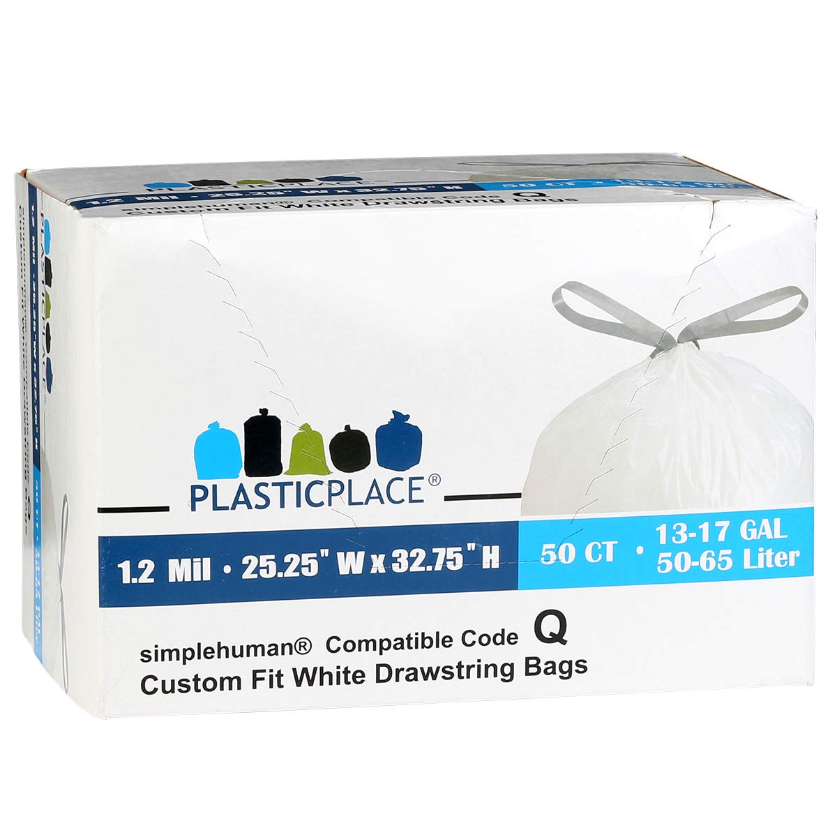 ゴミ袋と私 Amazon.co.jp: Plasticplace (プラスチックプレイス) 13ガロン ゴミ袋